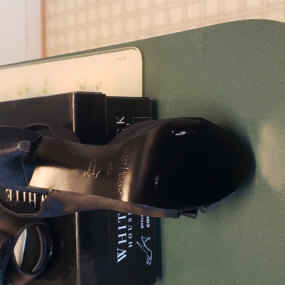 NIB WHBM Contessa Black High Heel Sandals Size 6.5 - Picture 6 of 7